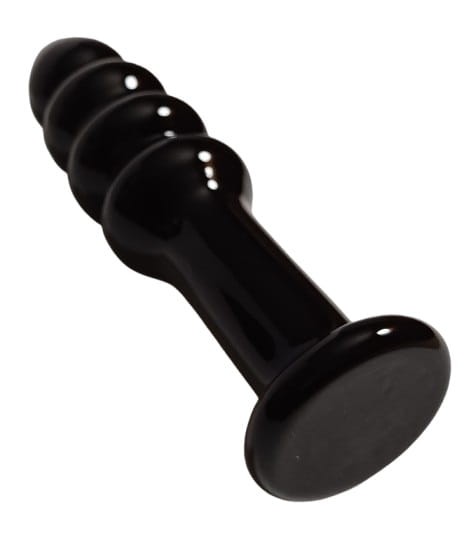 Glass Romance Enjoy black szklana wtyczka analna