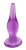 Klasyczna wtyczka analna Butt Plug Purple