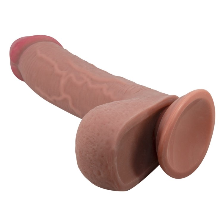 Dildo Sliding Skin 9.2 Series realistyczny penis na przyssawkę z jajami
