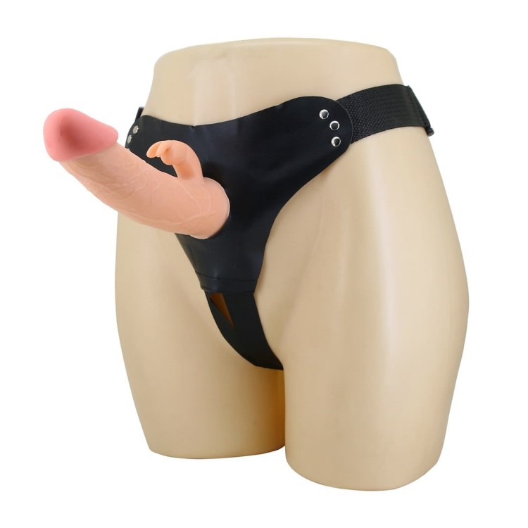 Strap-On Harness Briefs Mavis z króliczkiem