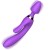 Potrójny wibrator Magic Wand silikonowy stymulator - wtyczka analna, króliczek, G-Spot - magnetyczne ładowanie USB