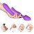 Potrójny wibrator Magic Wand silikonowy stymulator - wtyczka analna, króliczek, G-Spot - magnetyczne ładowanie USB