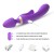 Potrójny wibrator Magic Wand silikonowy stymulator - wtyczka analna, króliczek, G-Spot - magnetyczne ładowanie USB