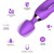 Potrójny wibrator Magic Wand silikonowy stymulator - wtyczka analna, króliczek, G-Spot - magnetyczne ładowanie USB