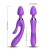 Potrójny wibrator Magic Wand silikonowy stymulator - wtyczka analna, króliczek, G-Spot - magnetyczne ładowanie USB