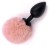 Wtyczka analna z króliczym ogonem Silicone Anal Plug with Bunny Tail