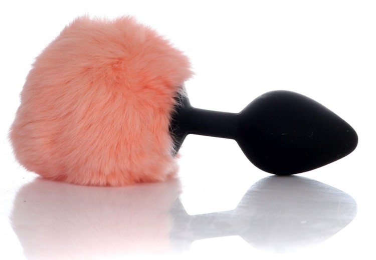 Wtyczka analna z króliczym ogonem Silicone Anal Plug with Bunny Tail