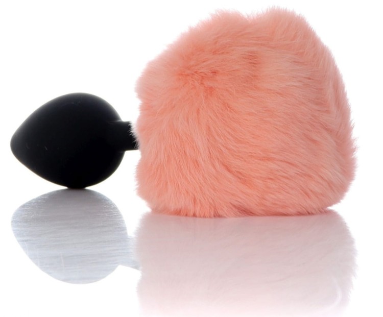 Wtyczka analna z króliczym ogonem Silicone Anal Plug with Bunny Tail