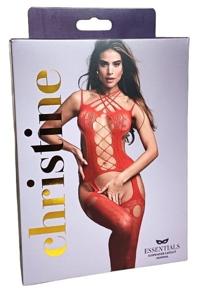 Bodystocking Christine Jasmin Red S-L